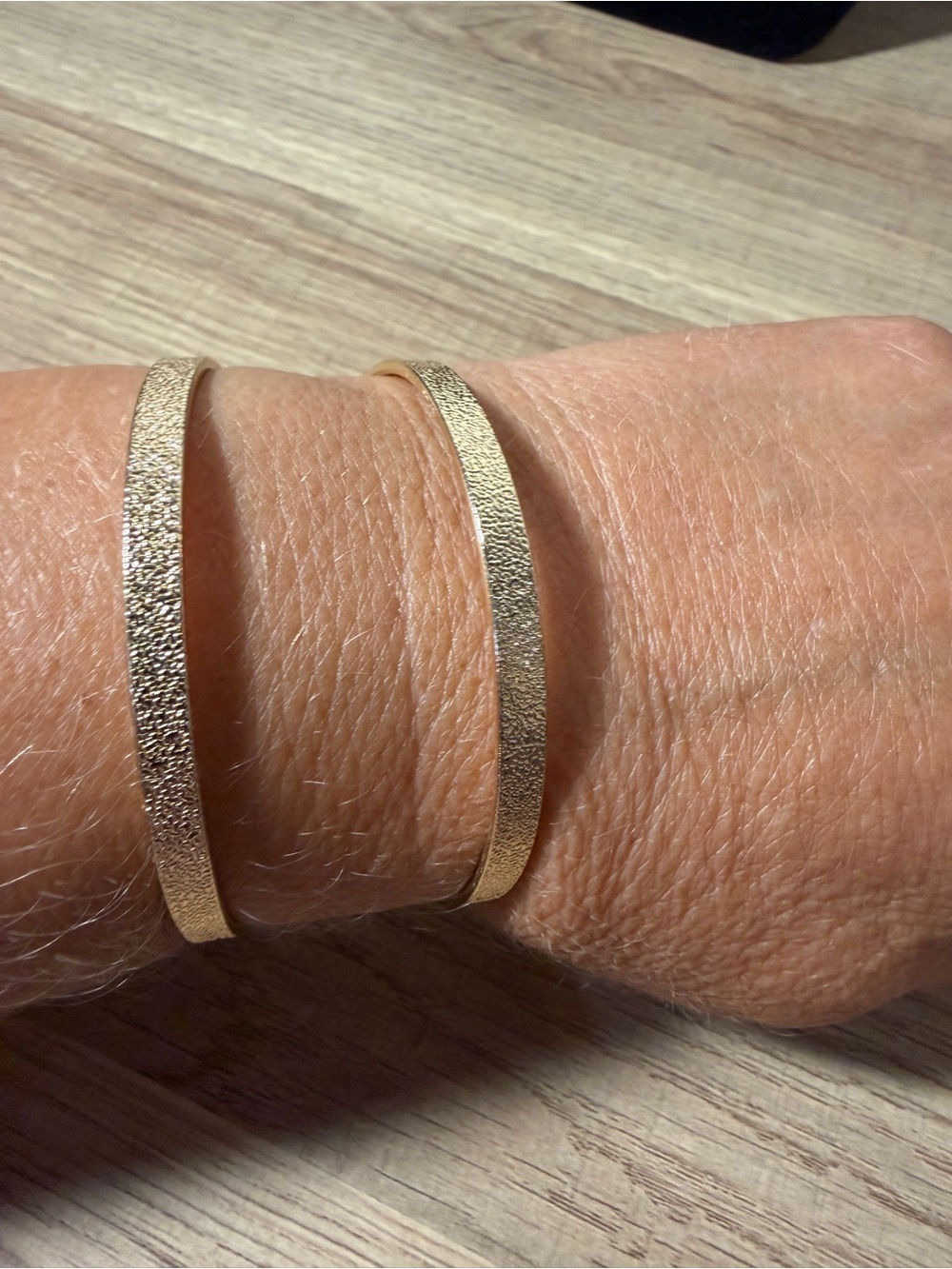 paparazzi Gold Textured Double Cuff Bracelet